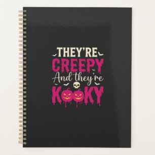 Creepy Kooky Halloween Skull Pumpkin Design_1 Planner