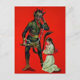 Creepy Krampus Postcard