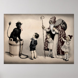Creepy Krampus Poster
