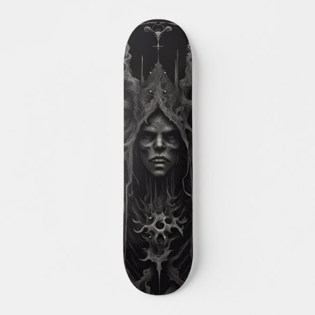 Creepy lady skateboard (Front)