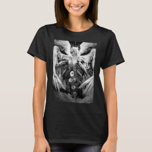 Creepy Manga Biblical Angel Scary Eyes Horror Hall T-Shirt
