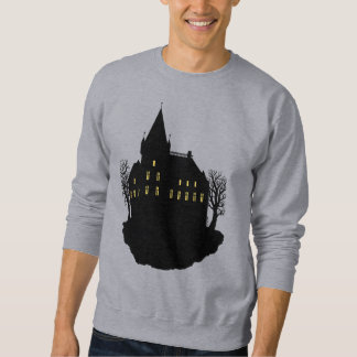 Creepy Mansion in Silhouette Sweatshirt