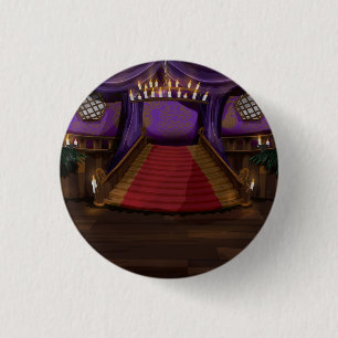 Creepy Mansion Stairway 3 Cm Round Badge