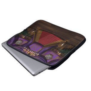 Creepy Mansion Stairway Laptop Sleeve