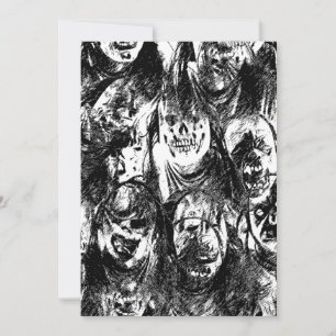 Creepy Masks Invitation