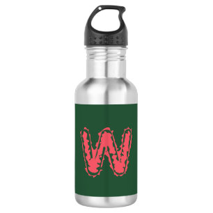 Creepy Monogram Clashing Pink on Green 532 Ml Water Bottle