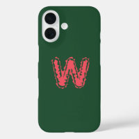 Creepy Monogram Clashing Pink on Green