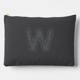 Creepy Monogram Grey on Grey Accessory Pouch