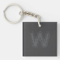 Creepy Monogram Grey on Grey