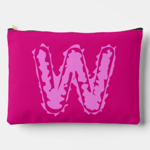 Creepy Monogram Pink on Pink Accessory Pouch