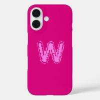 Creepy Monogram Pink on Pink