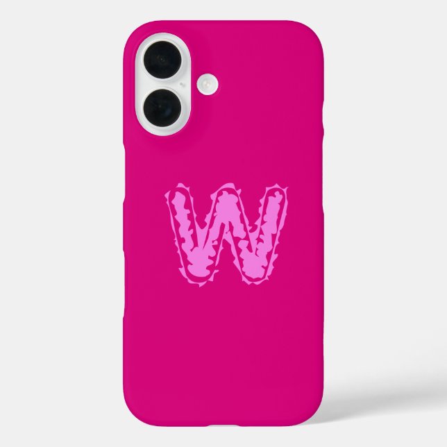 Creepy Monogram Pink on Pink Case-Mate iPhone Case (Back)