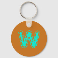 Creepy Monogram Toxic Green on Orange