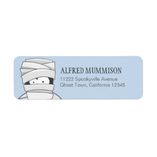 Creepy Mummy Halloween Return Address Labels