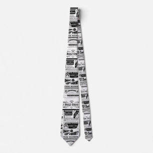 creepy newspaper tie