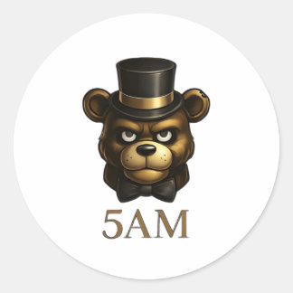Creepy Night Animatronic Bear Sticker