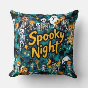 Creepy Night, Halloween, by Natasha Us Cushion