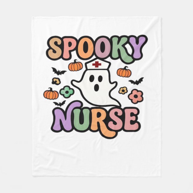 Creepy Nurse Classic T-Shirt Fleece Blanket (Front)