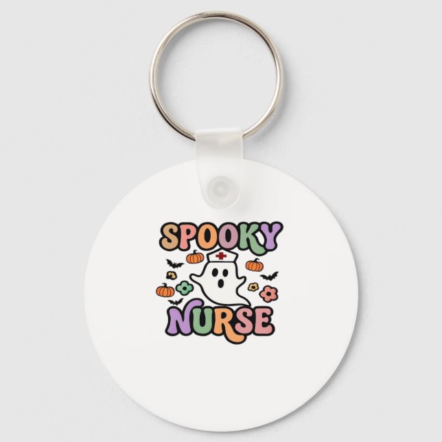 Creepy Nurse Classic T-Shirt Key Ring (Front)
