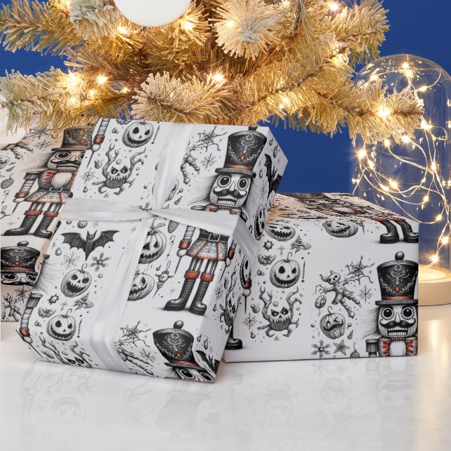 Creepy Nutcracker Wrapping Paper (Holidays)
