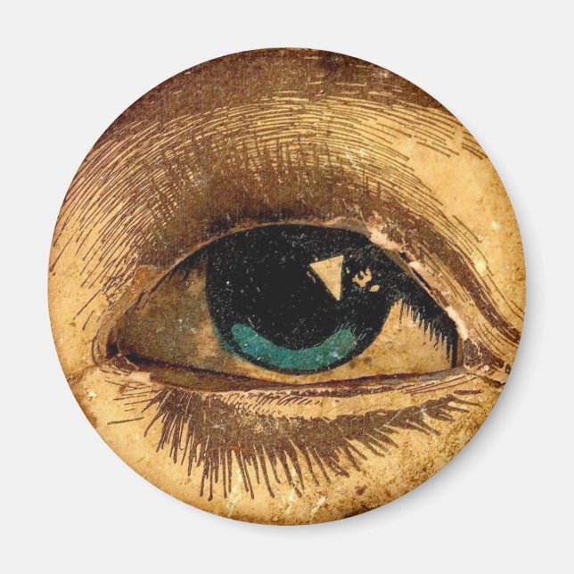 Creepy Odd Eye Ball Looking At You Magnet (Front)