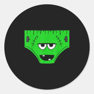 Creepy Pair Of Underwear Face Costume  Classic Round Sticker