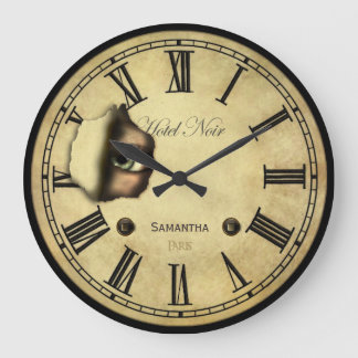Creepy Paris Hotel Personalised Large Clock