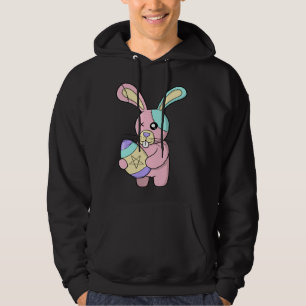 Creepy Pastel Goth Easter Bunny Cute Egg Pentagram Hoodie