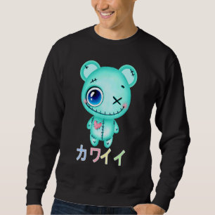 Creepy Pastell Bear Japan Sad Aesthetics Sweatshirt
