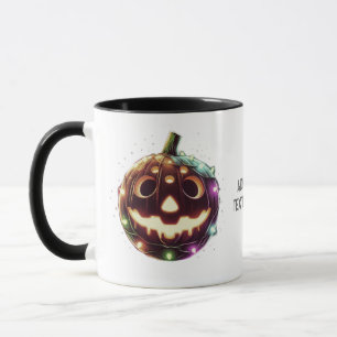 Creepy Pickleball Pumpkin Halloween Sports Gift Mug
