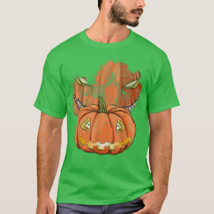 Creepy Pumpkin Costume Scary Halloween Spooky Pump T-Shirt