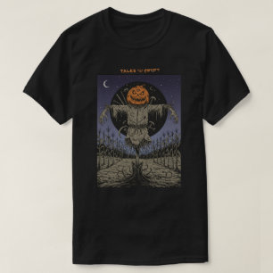 Creepy Pumpkin Scarecrow Halloween Horror T-Shirt