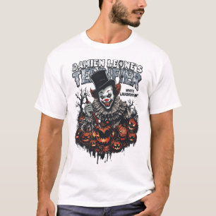 Creepy Pumpkin Scary Halloween Illustration Art T-Shirt