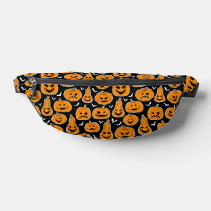 Creepy Pumpkins Patterned Halloween Bum Bags