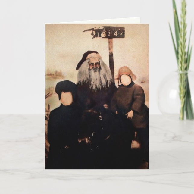 Creepy Santa Christmas Card (Front)