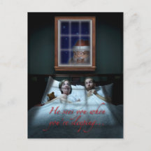 Creepy Santa Christmas Card