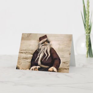 Creepy Santa Christmas Card