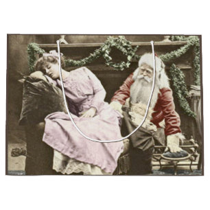 Creepy Santa Large Gift Bag