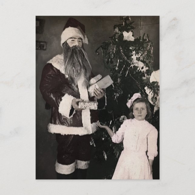 Creepy Santa Postcard (Front)