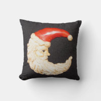 Creepy Santa Throw Pillow