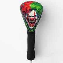 Creepy Scary Bright Hair Male Clown AI Art