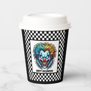 Creepy Scary Clown Halloween Party Paper cup