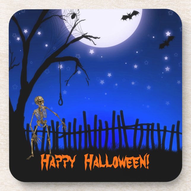 Creepy & Scary Halloween Party Coaster (Front)