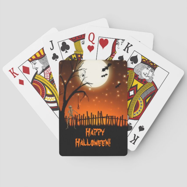 Creepy & Scary Halloween Playing Cards (Back)
