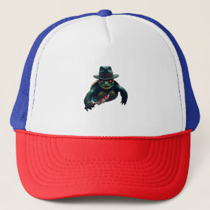 Creepy Scary Halloween Turtle T-Shirt Trucker Hat