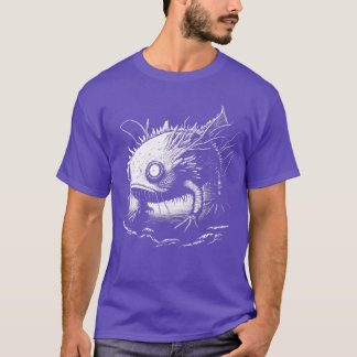 Creepy Scary Horror Aolotl Artwork Art Design Illu T-Shirt