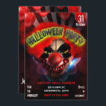 Creepy Scary Killer Clown Halloween Party Invitation<br><div class="desc">Creepy Scary Killer Clown Halloween Party Invitations</div>