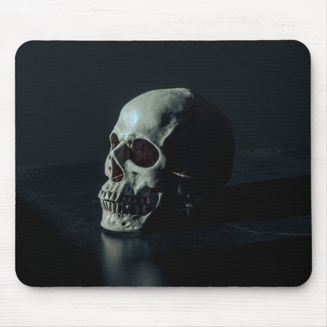 Creepy Scary Skull Mouse Mat (Front)