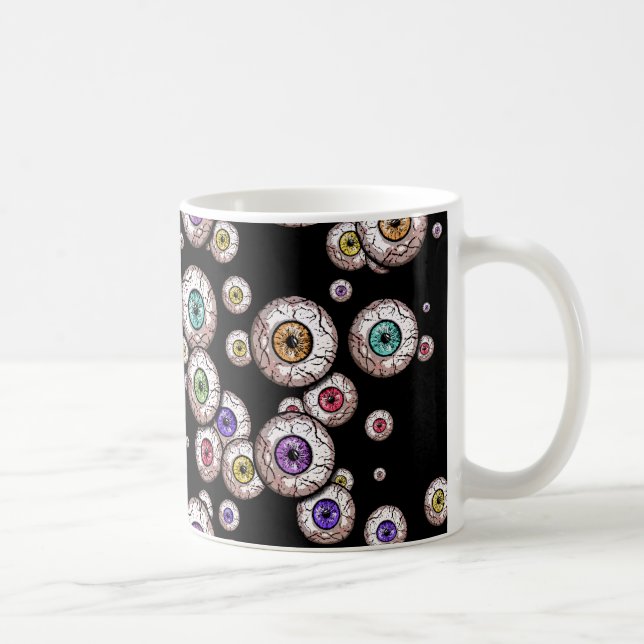 Creepy Scattered Eyeballs - mug (Right)