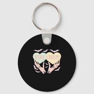 Creepy – Skeleton Hand Holding Hearts Sweet And Sp Key Ring